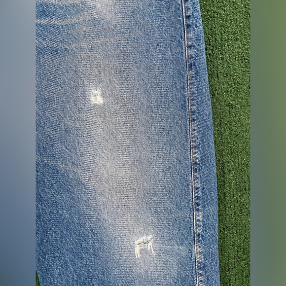 Vintage 80’s Levi's Relaxed Fit Brown Tab Denim Distressed Jeans Men’s 39x29 - Picture 6 of 11